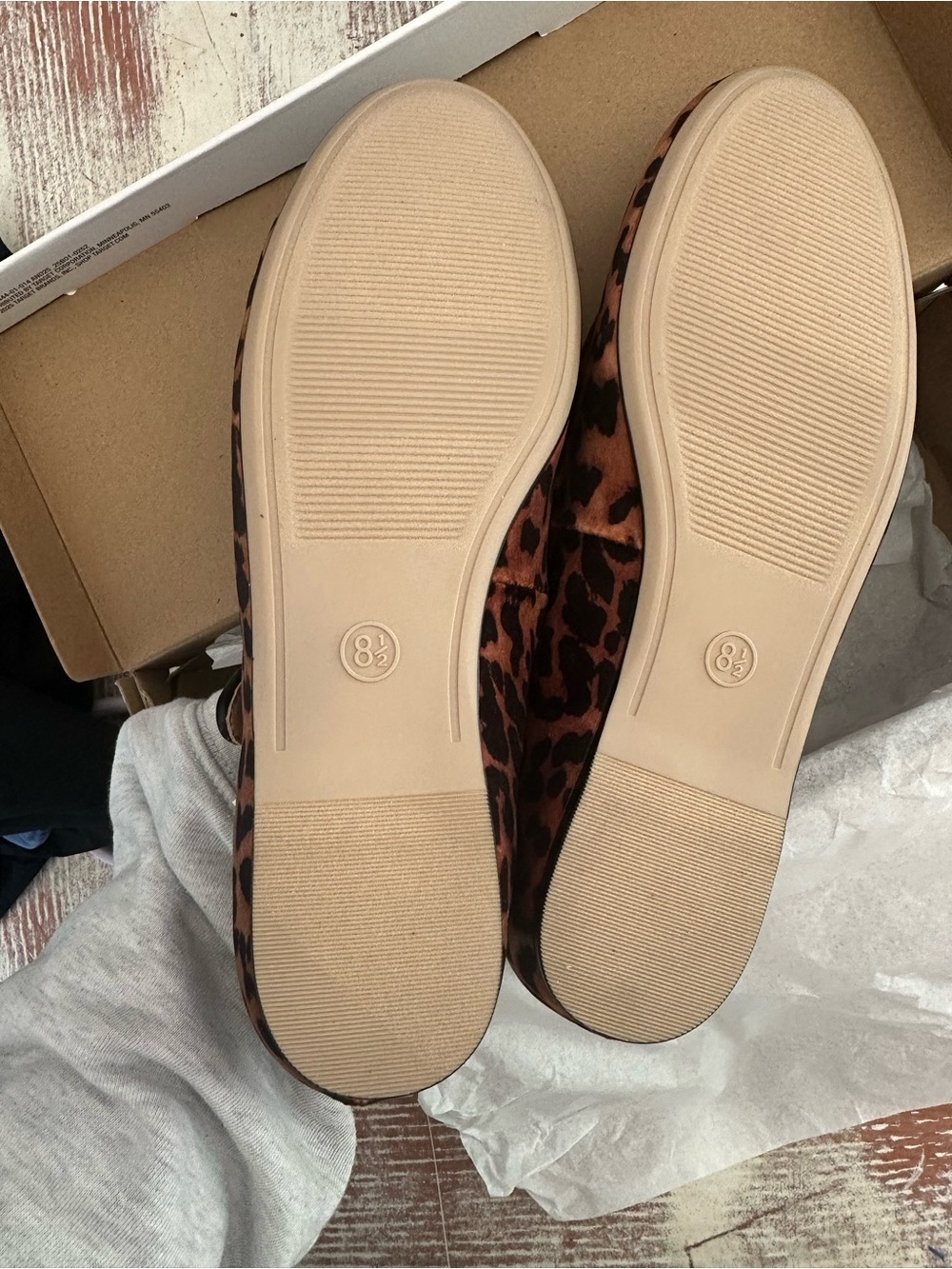 a new day Leopard Print flats- Brown - Picture 5 of 5